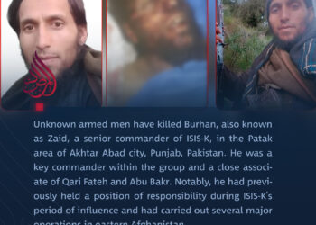 Unknown gunmen have killed Burhan Zaid, a senior commander of ISIS-K, in Punjab.
