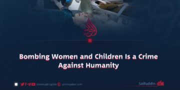 Bombing Women and Children Is a Crime Against Humanity