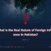 What Is the Real Nature of Foreign Influence in Pakistan?