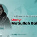 A Glimpse into the Life and Legacy of Martyr Matiullah Baloch (RH)